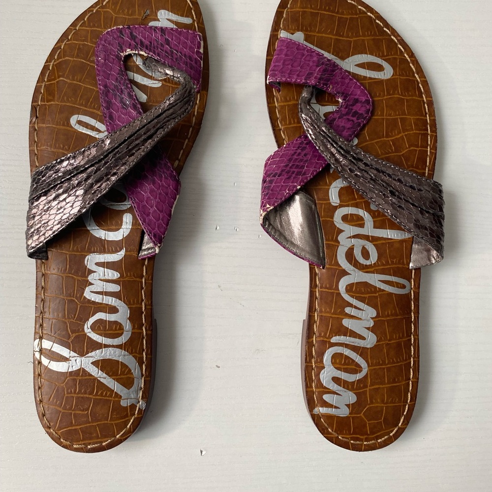 Sam Edelman Women's Purple and grey color Slides/Sandals